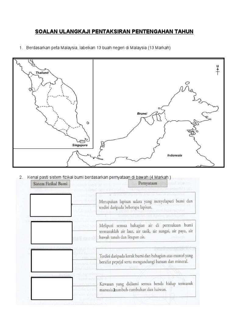 Geografi Tingkatan 1 | PDF
