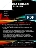 Klausa Sebagai Subjek