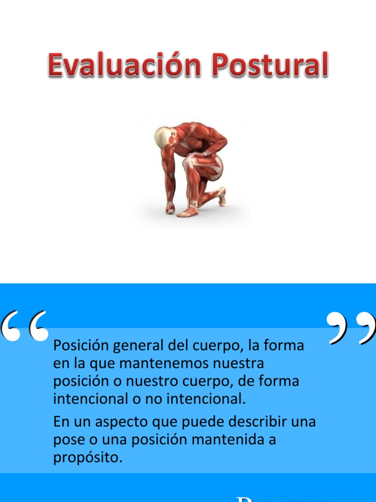 Evaluación de la Postura Corporal | PDF | Hombro | La columna vertebral