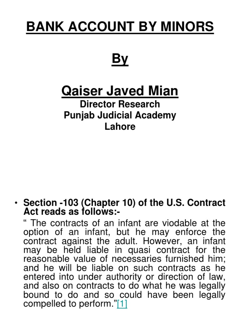 Minor's Bank Account Legal Guidelines | PDF | Government | Justice