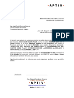 Ejemplo de Carta de Aceptacion