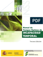 Manual de Tiempos Optimos de INCAPACIDAD TEMPORAL PDF