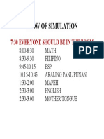 Flow of Simulation PDF