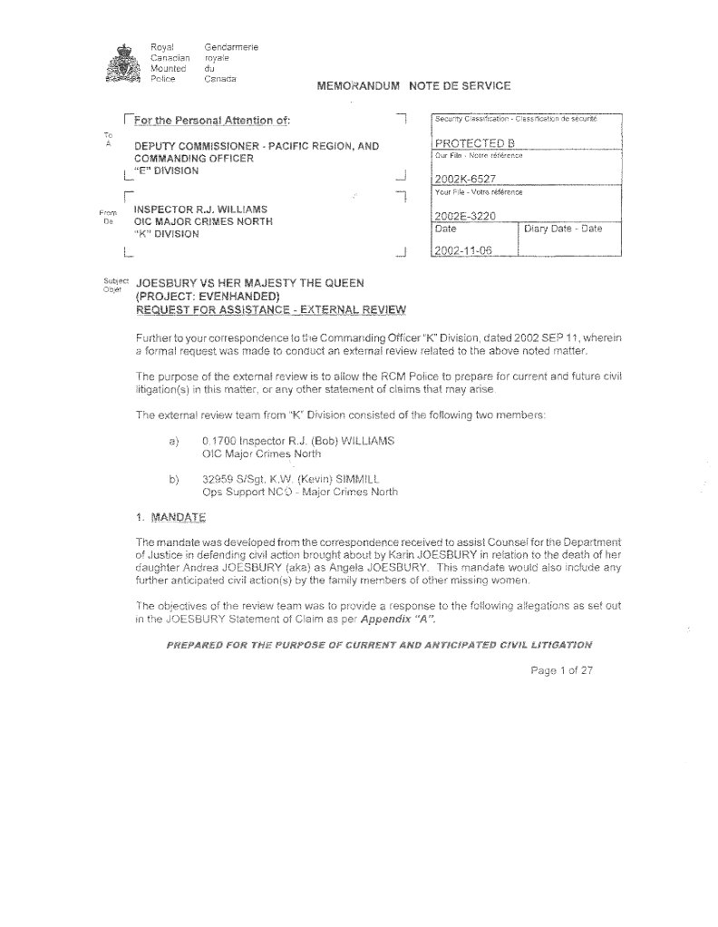 RCMP External Review on Pickton Case | PDF | Social Science | Mystery ...