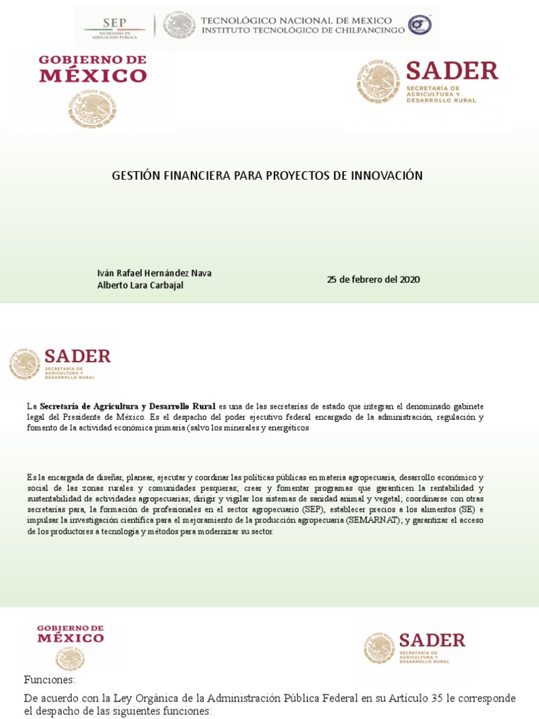SADER | Descargar gratis PDF | Agricultura | Economias