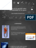 Efecto de La Presion Sobre La Solubilidad de Los Gases Fisicoquimica