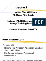 Fire Instructor I