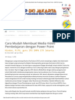 Cara Mudah Membuat Media Video Pembelajaran Dengan Power Point - LPMP DKI Jakarta