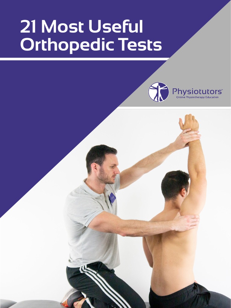21 Top Orthopedic Tests Pdf Pdf Knee Anatomical Terms Of Motion