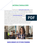 Advanced Python Training in Delhi PDF