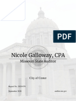 Audit Reveals Former Center, Missouri Clerk Misappropriated Funds