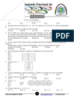 Olimpiada Nacional de Matemática - UGEL - A - 1º de Primaria