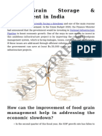 Ias Express: Food Grain Storage & Management in India