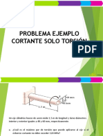 Problema Ejemplo Cortante Solo Torsion PDF