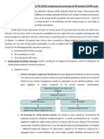 Guidance Note On Bi-Directional TB-COVID Screening and Screening of TB Among ILI/SARI Cases