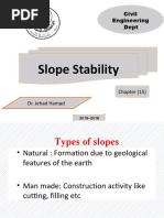 Slope Stability: Civil Engineering Dept