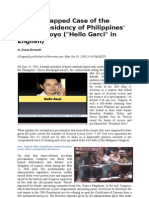 The Wiretapped Case of The Bogus Presidency of Philippines