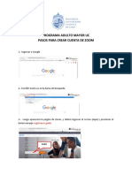 Manual crear cuenta Zoom