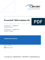 Powersoil Dna Isolation Kit: Catalog No. 12888-50 Catalog No. 12888-100