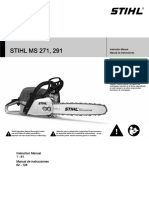 STIHL MS 271, 291: Instruction Manual Manual de Instrucciones