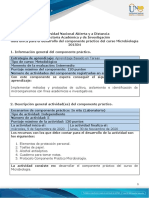 Guía única para el desarrollo del componente práctico del curso Microbiología UNAD