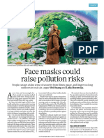 Face Masks Could Raise Pollution Risks