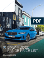 BMW Model Range Price List.: JUNE 2020