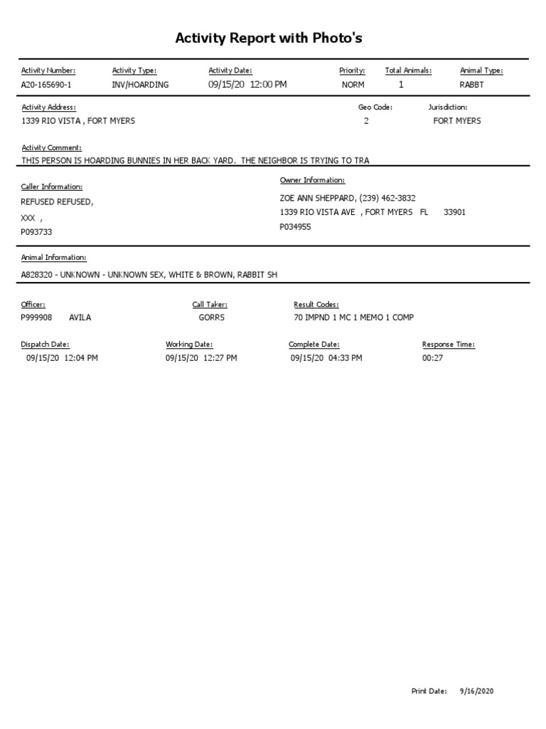 Activity Report With Photo's | PDF