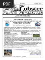 The Lobster Newsletter LNL - April - 2009 PDF