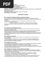 Programa Examen 18