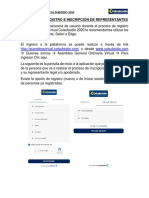 Instructivo Proceso de Registro Asamblea Virtual Colsubsidio PDF