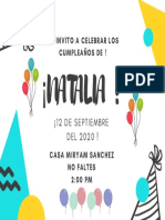 Invitación Cumple Nata PDF