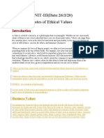 UNIT-III (Date:26/3/20) Notes of Ethical Values