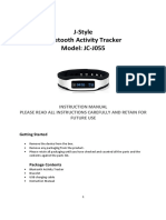 J-Style Bluetooth Activity Tracker Model: JC-J055