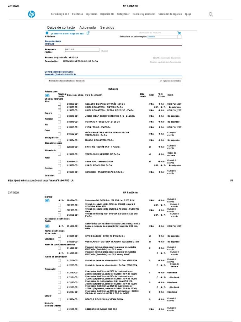 Hp Partsurfer Z4 Pdf