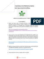 Taller Numero 1 Derechos Fundamentales en El Trabajo. SERVICIO NACIONAL DE APRENDIZAJE SENA PDF
