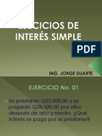 2.2 Ejercicios interes simple