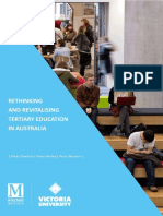 Rethinking and Revitalising Tertiary Education in Australia: - Peter Dawkins AO - Peter Noonan - Peter Hurley