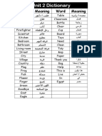 Unit 2 Dictionary PDF