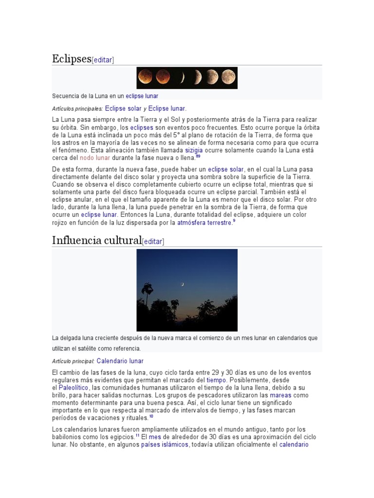 Eclipses y Fases de la Luna | PDF | Eclipse | Eclipse solar