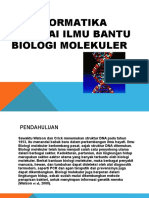 Bioinformatika SBG Ilmu Bantu Biologi Molekuler