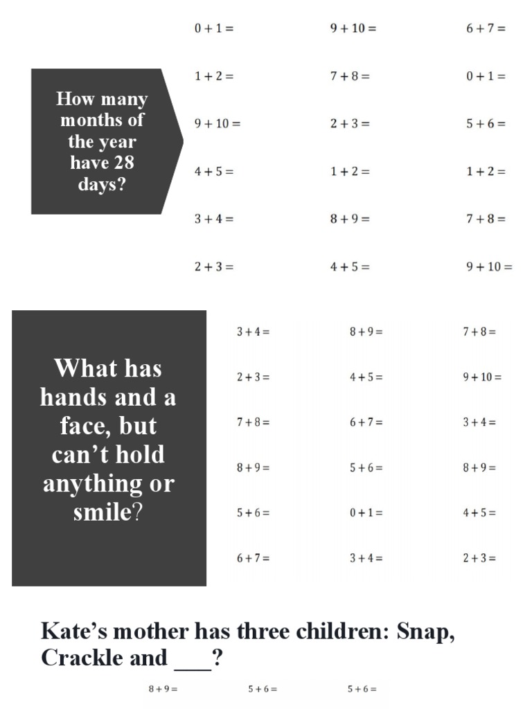 Riddles and Puzzles for All Ages | PDF | Lifestyle