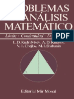 L.D. Kudriávtsev, A.D. Kutásov, V.I. Chejlov, M.I. Shabunin - Problemas de Análisis Matemático-Editorial Mir (1989) PDF