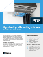 High Density Cable Sealing Solutions: Roxtec HD Cable Transit Devices