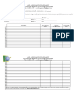 Lista presença SESC