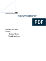 Project Name:: "Fire Alarm Detector"