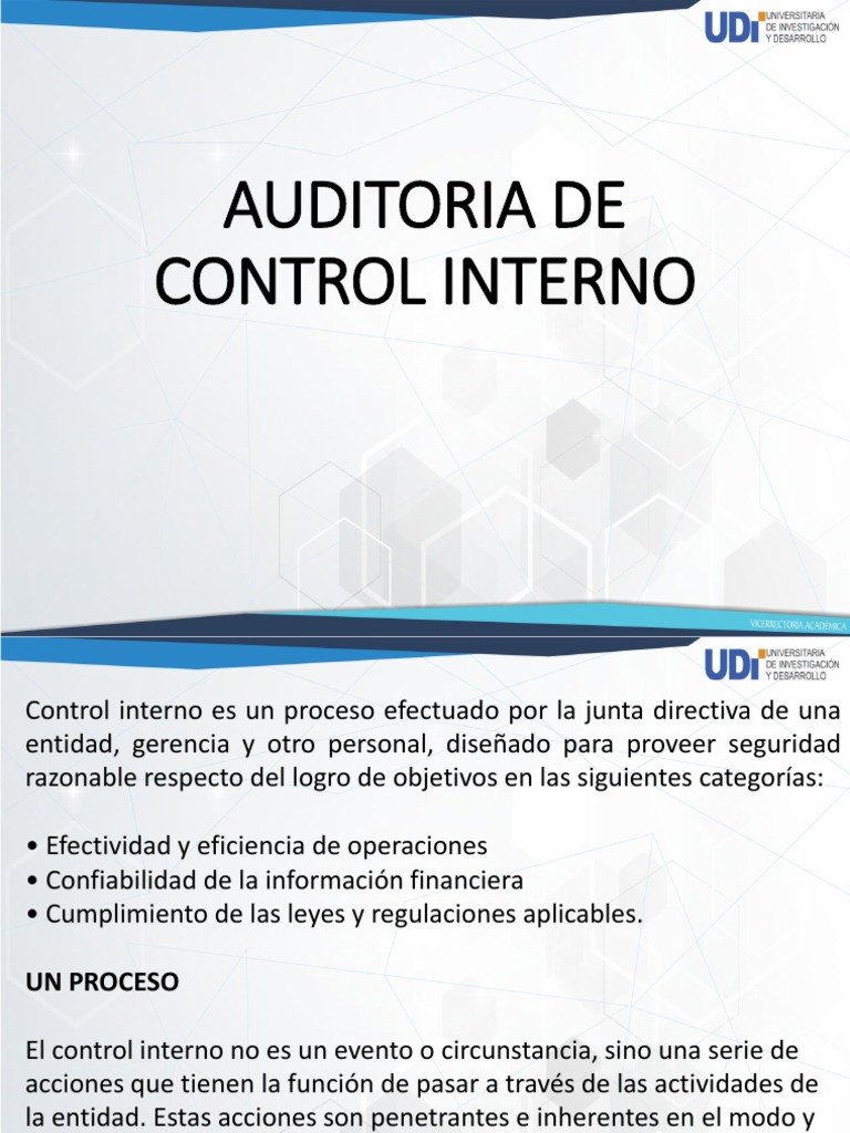 Auditoria de Contrl Interno | PDF | Auditoría | Calidad (comercial)