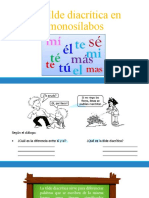 La Tilde Diacrítica en Monosílabos