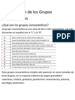 Simplificación de Los Grupos Consonánticos