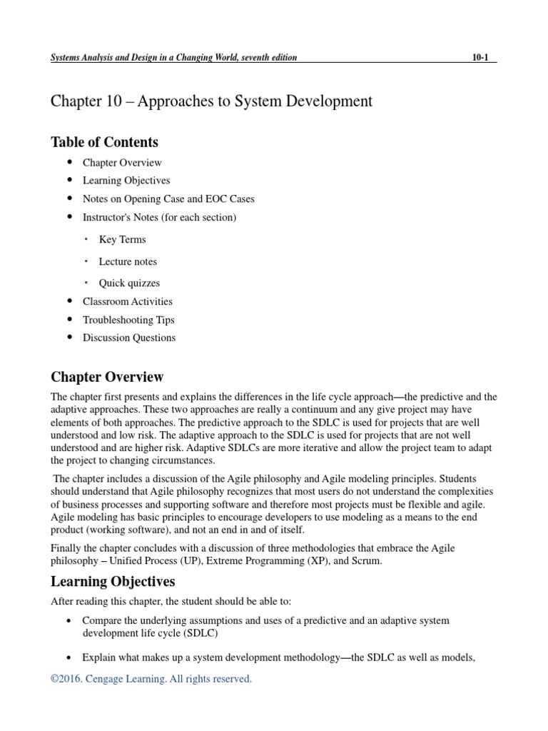 Approaches To System Development | PDF | Scrum (Software Development ...
